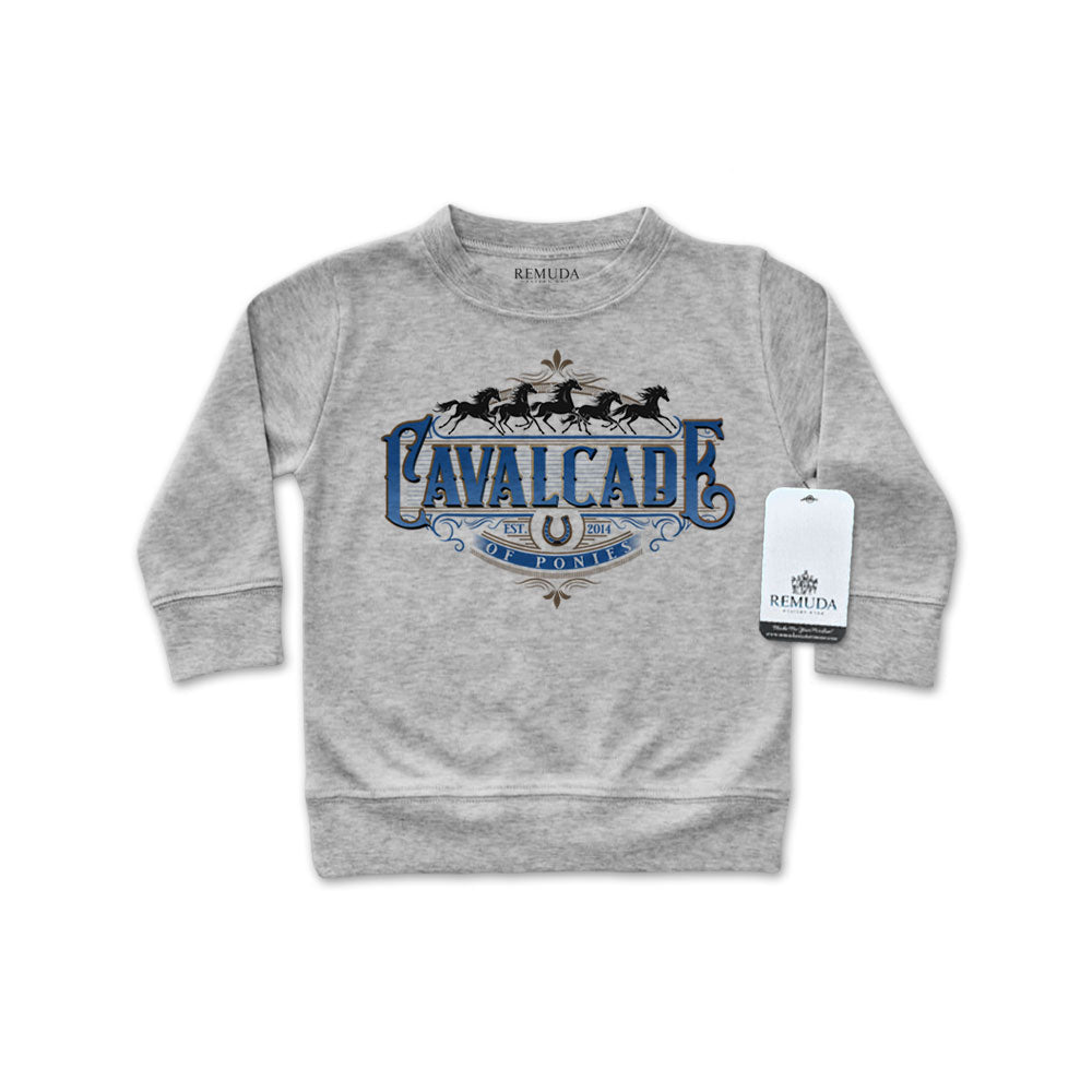 Cavalcade Of Ponies (Ornate) - Infant Long Sleeve Pullover Shirt