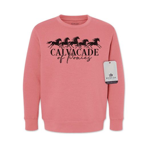 Cavalcade Of Ponies - Youth Kids Sweatshirt