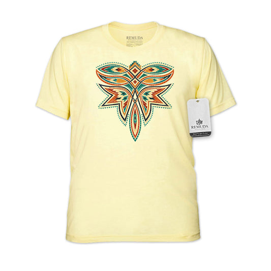 Desert Bloom Mosaic Boot Stitch - Adult Unisex Western Tee T-Shirt