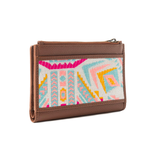 Pastel Desert Sunrise Wallet In Brown and Pink