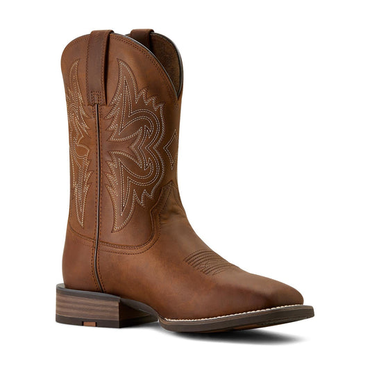 Ariat Mens Western Big Rig Wide Square Toe Cowboy Boot – Comfortable Durable Leather Work Boot