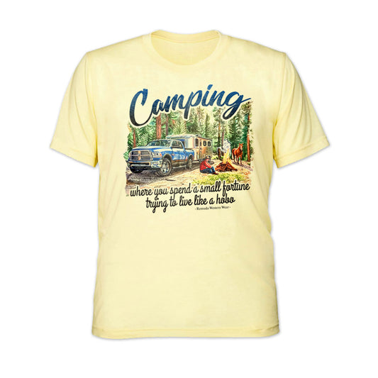 CAMPING IRONY Adult Unisex Western Tee T-Shirt