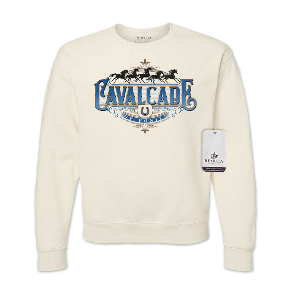 Cavalcade of Ponies (Ornate) - Adult Unisex Sweatshirt