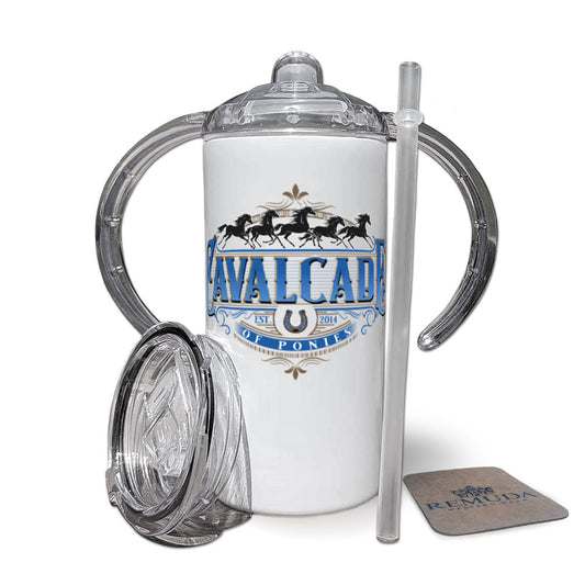 Cavalcade Of Ponies (Ornate) - Infant & Toddler Kids Sippy Cup
