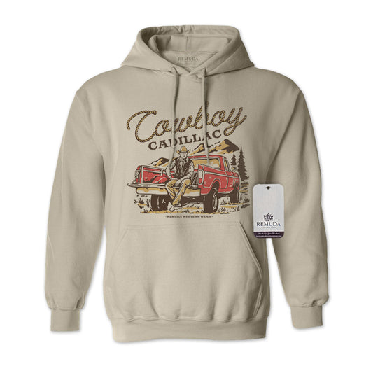 Cowboy Cadillac - Adult Unisex Western Hoodie