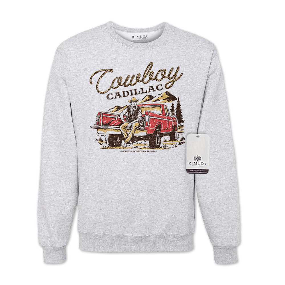 Cowboy Cadillac - Adult Unisex Western Sweatshirt
