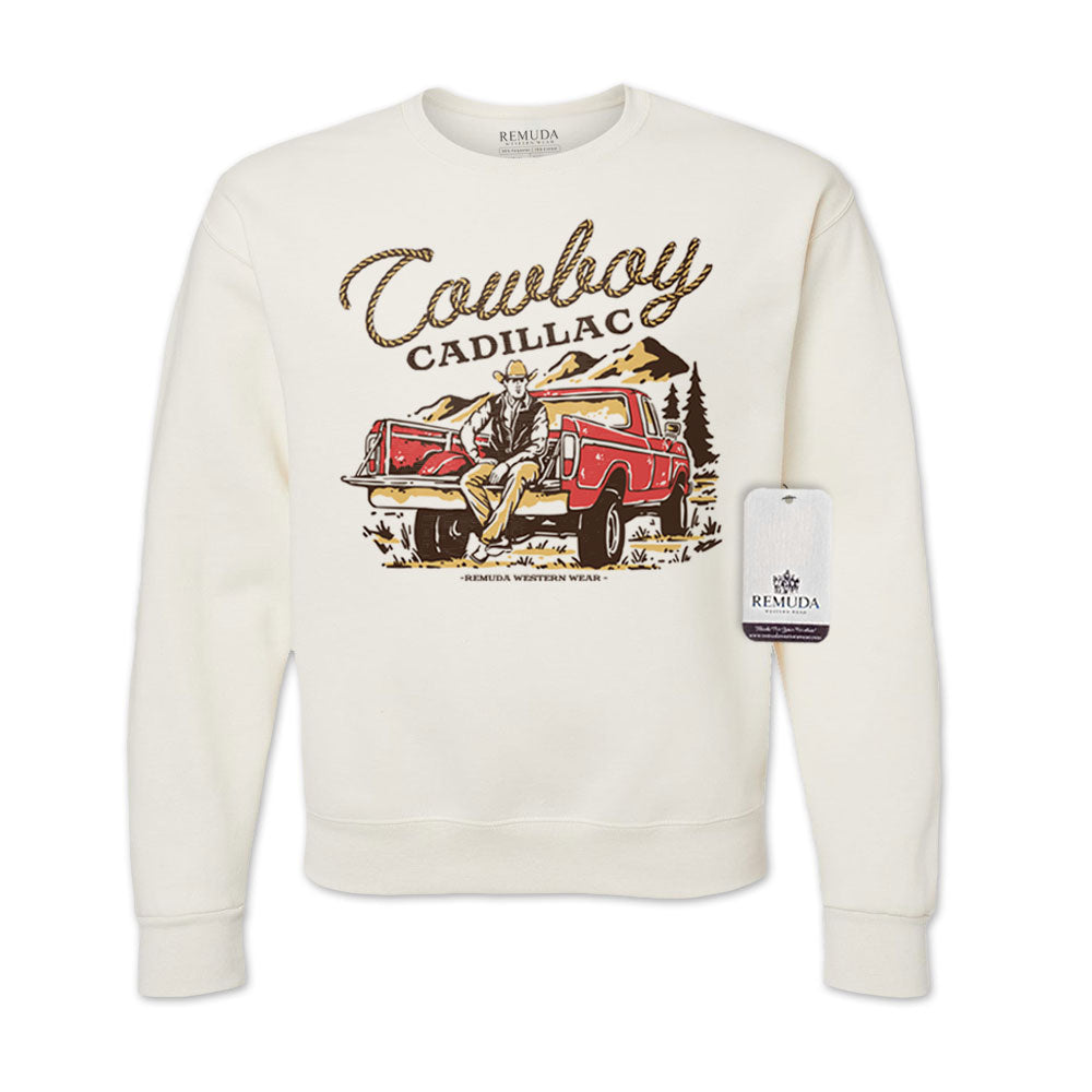 Cowboy Cadillac - Adult Unisex Western Sweatshirt