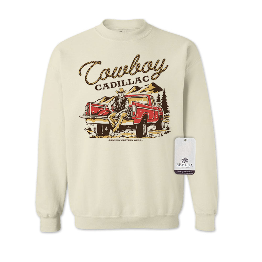 Cowboy Cadillac - Adult Unisex Western Sweatshirt