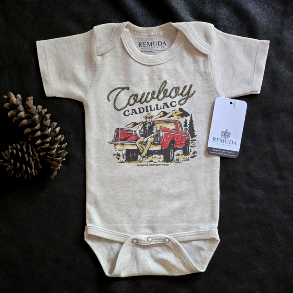 Cowboy Cadillac - Infant Kids One Piece Western Romper