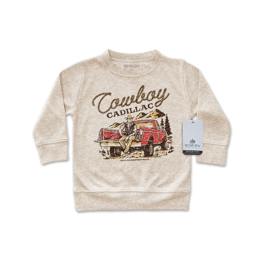 Cowboy Cadillac - Western Infant Long Sleeve Pullover Shirt
