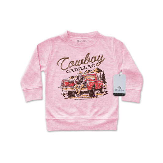 Cowboy Cadillac - Western Infant Long Sleeve Pullover Shirt