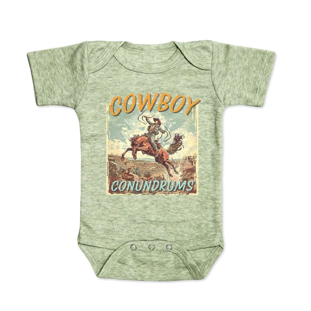 Cowboy Conundrums - Infant Western One Piece Romper