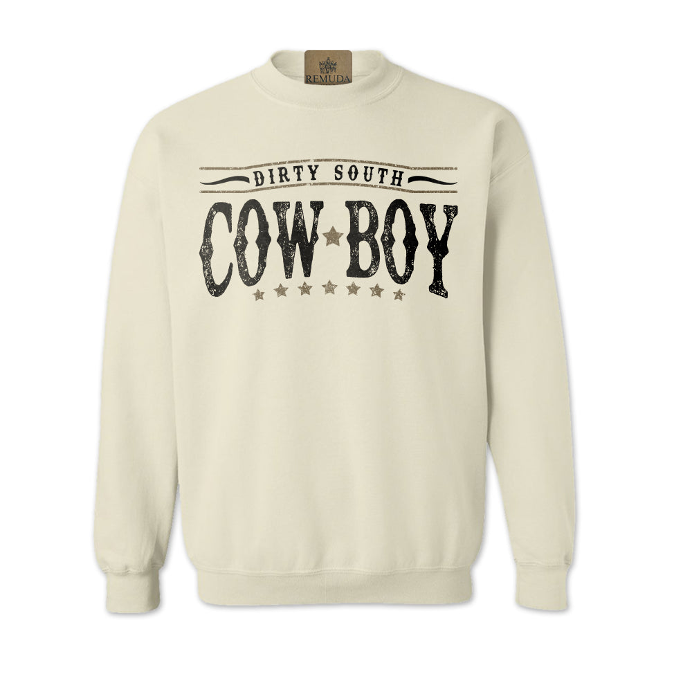 Dirty South Cowboy - Adult Unisex Western Sweatshirt Sand
