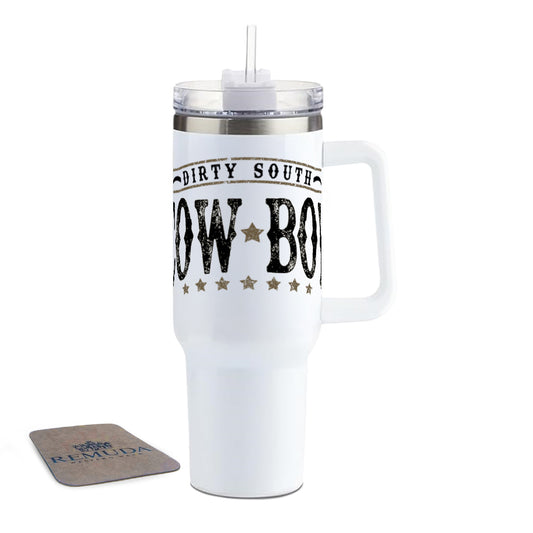 Dirty South Cowboy - Insulated Western Tumbler w/ Handle