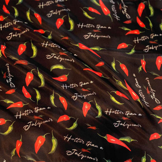 Hotter Than A Jalapener Jalapeno Pepper Wild Rags in black red and green
