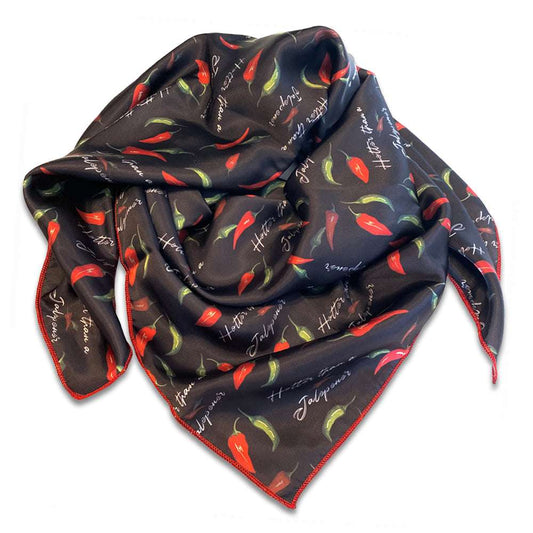 Hotter Than A Jalapener Jalapeno Pepper Wild Rags in black red and green