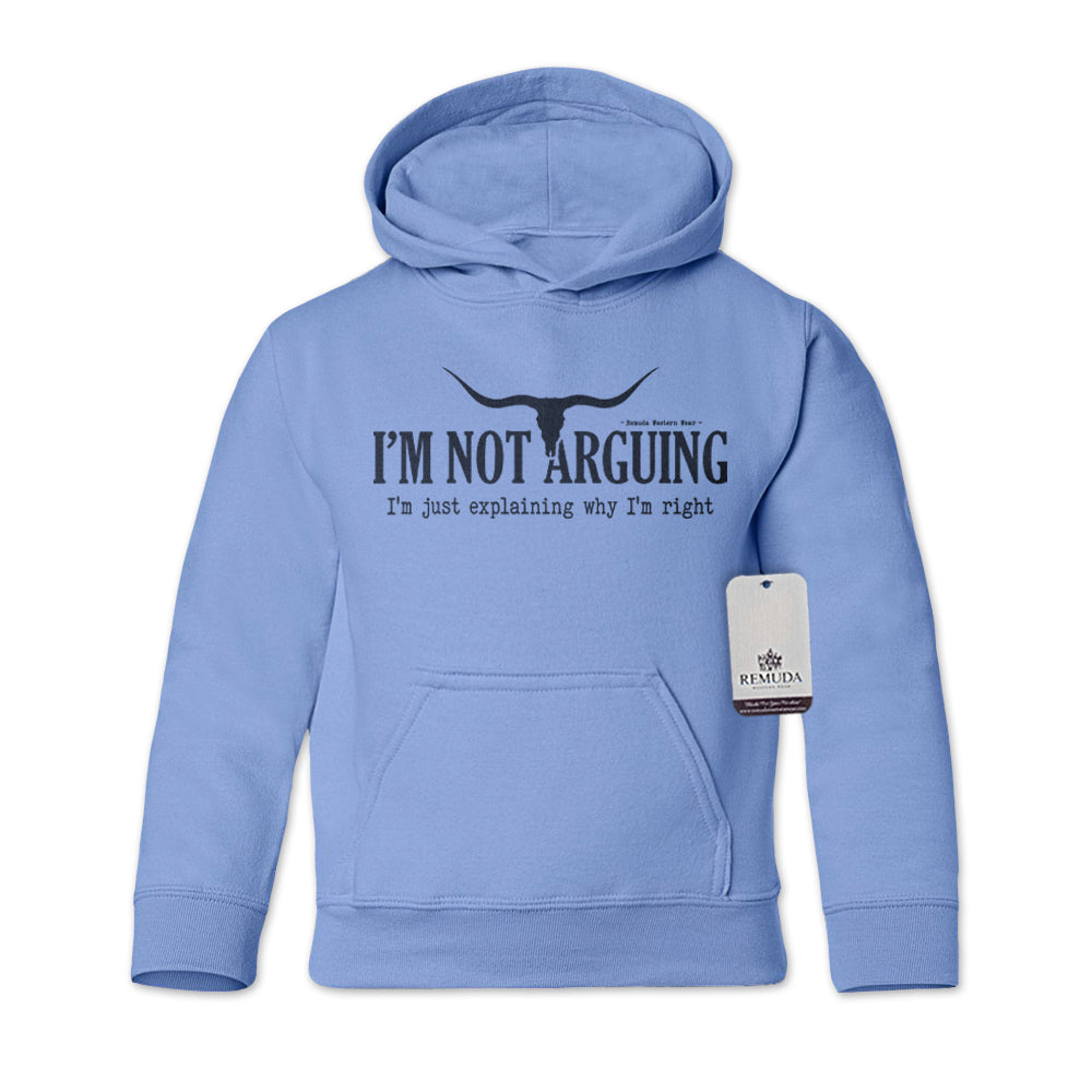 I'm Not Arguing, I'm Just Explaining Why I'm Right - Youth Western Pullover Hoodie
