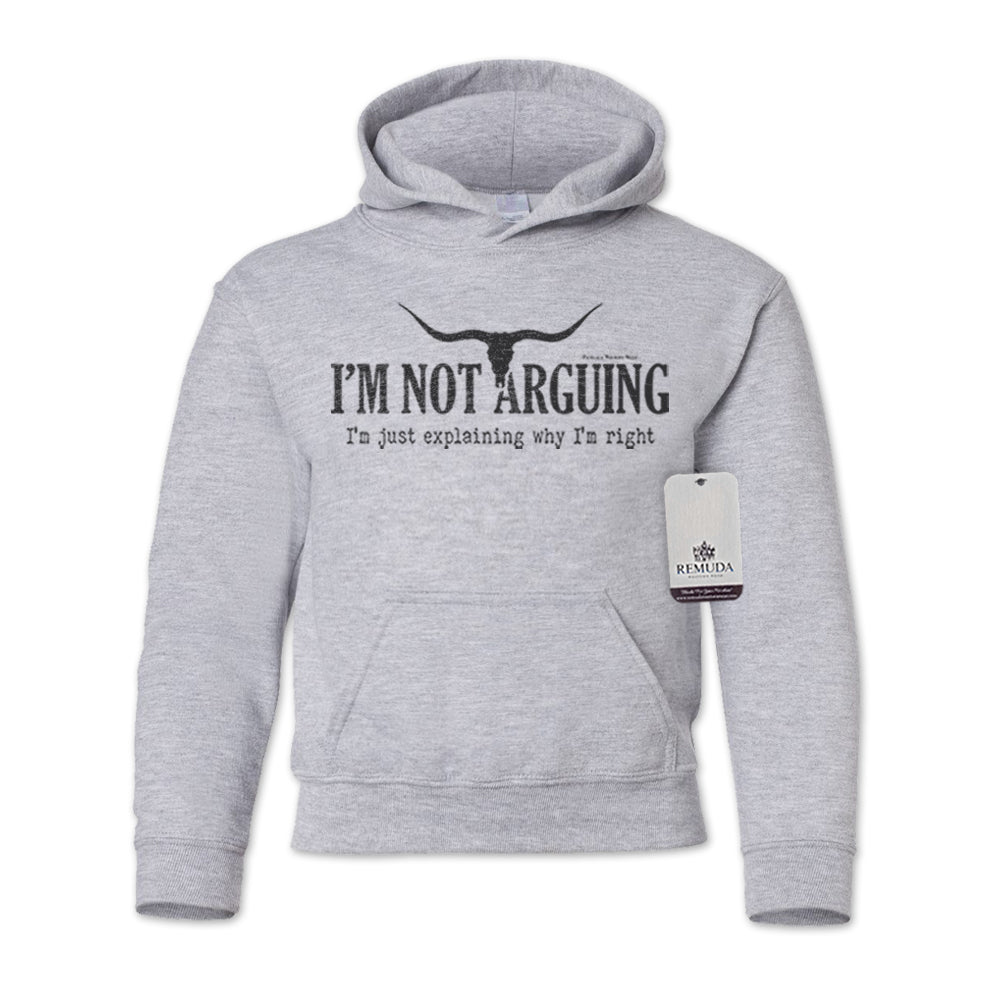 I'm Not Arguing, I'm Just Explaining Why I'm Right - Youth Western Pullover Hoodie
