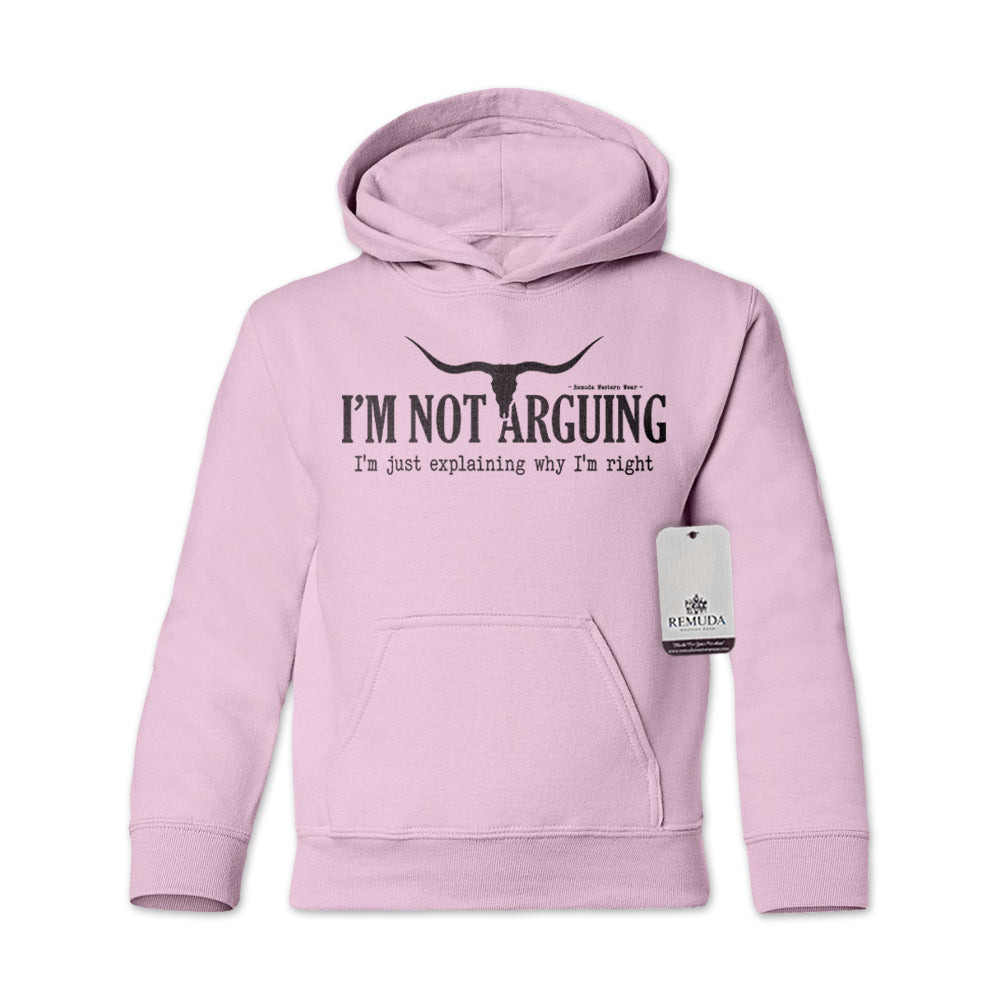 I'm Not Arguing, I'm Just Explaining Why I'm Right - Youth Western Pullover Hoodie