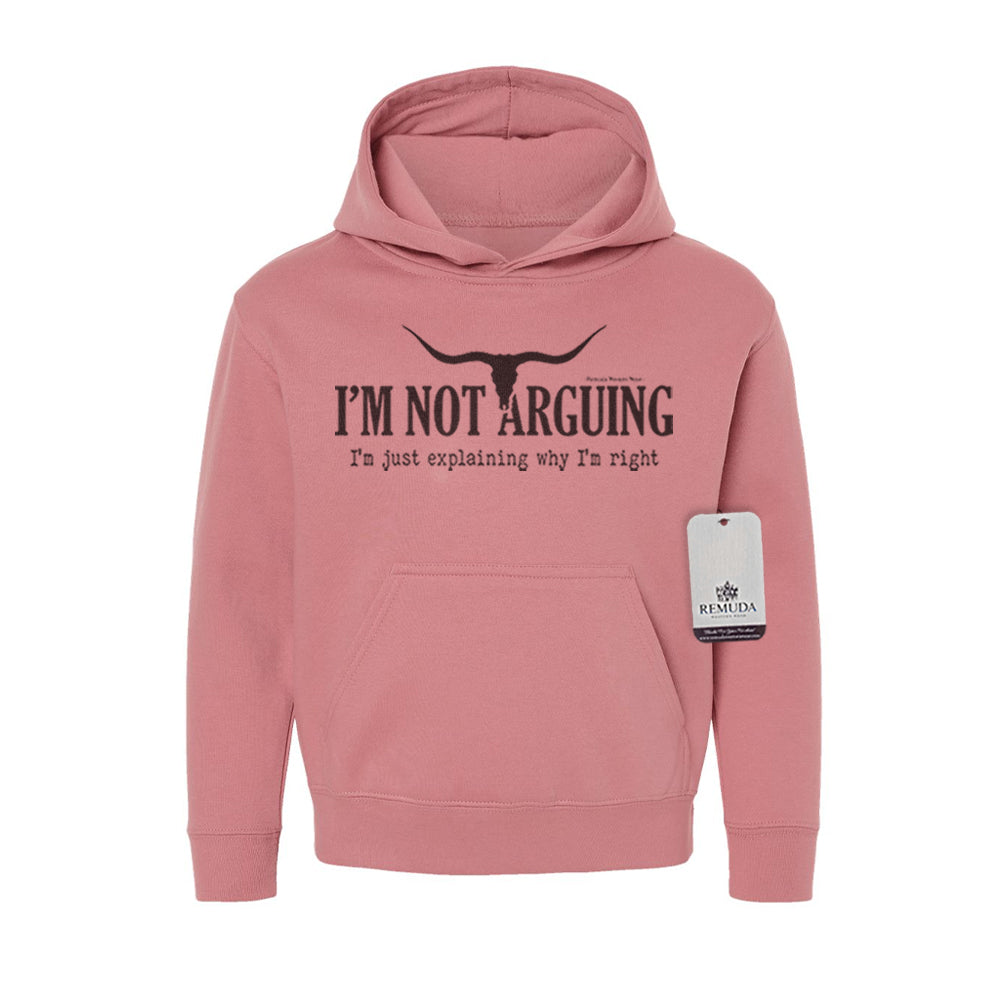 I'm Not Arguing, I'm Just Explaining Why I'm Right - Youth Western Pullover Hoodie