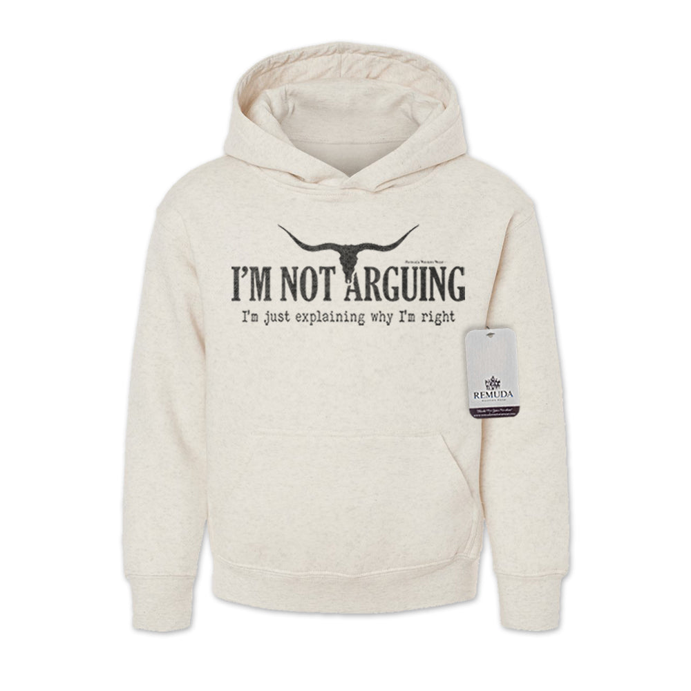 I'm Not Arguing, I'm Just Explaining Why I'm Right - Youth Western Pullover Hoodie