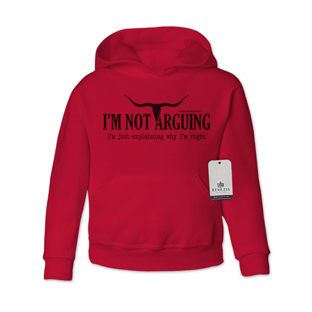 I'm Not Arguing, I'm Just Explaining Why I'm Right - Youth Western Pullover Hoodie