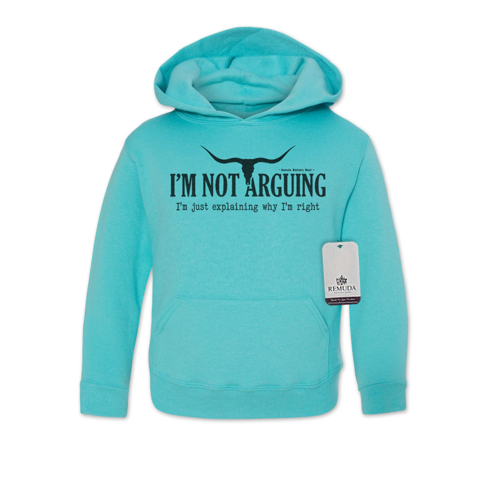 I'm Not Arguing, I'm Just Explaining Why I'm Right - Youth Western Pullover Hoodie