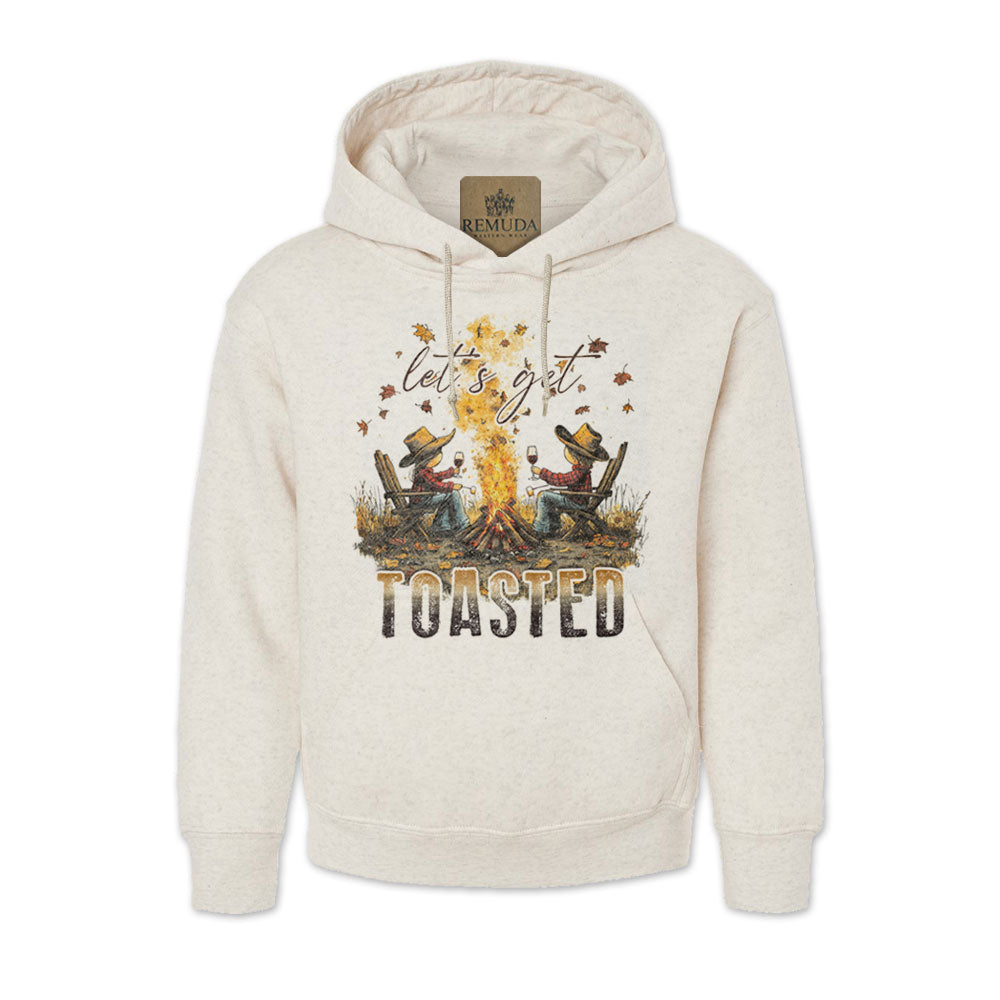 Lets Get Toasted - Adult Unisex Western Pullover Hoodie