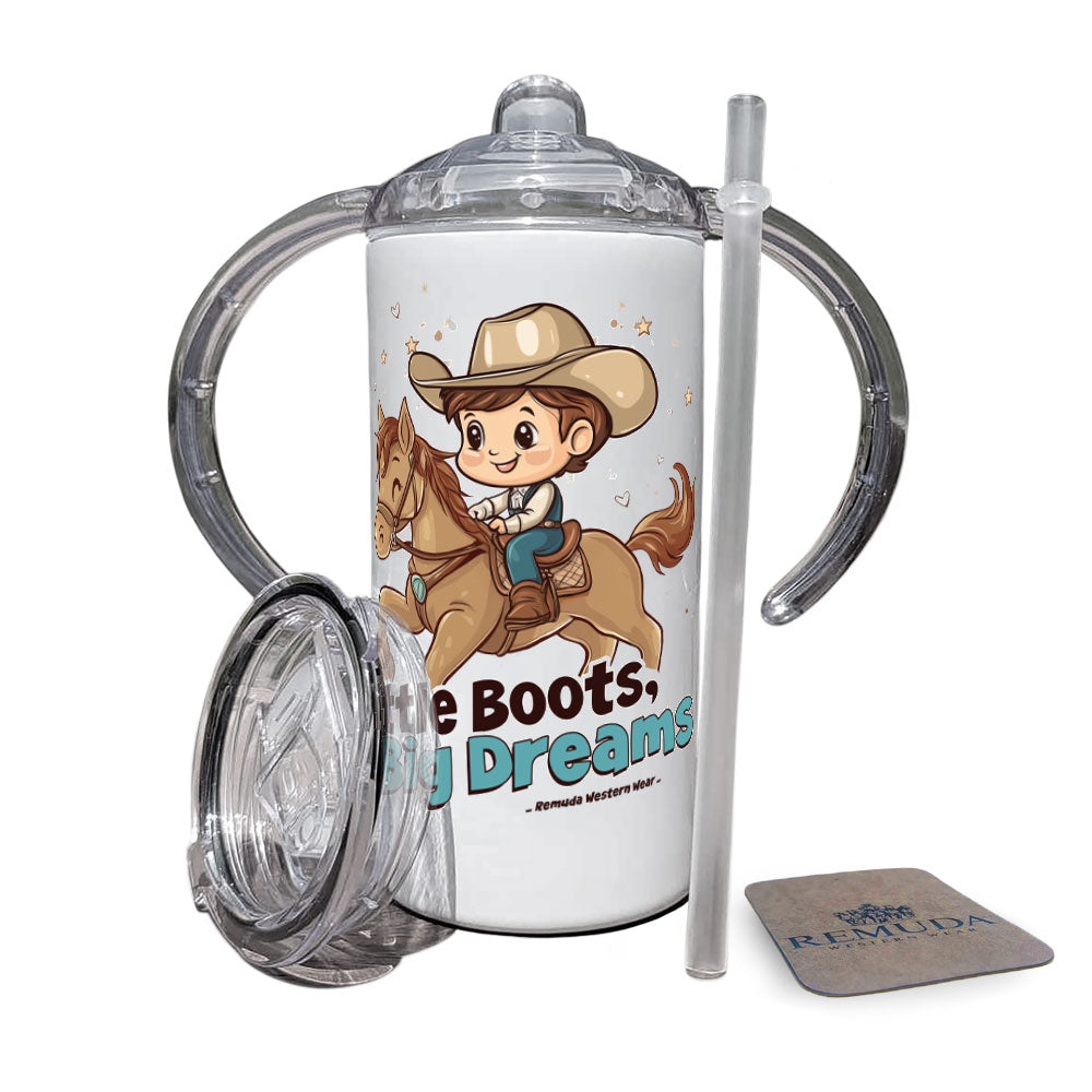 Little Boots, Big Dreams Cowboy Infant & Toddler Western Sippy Cup