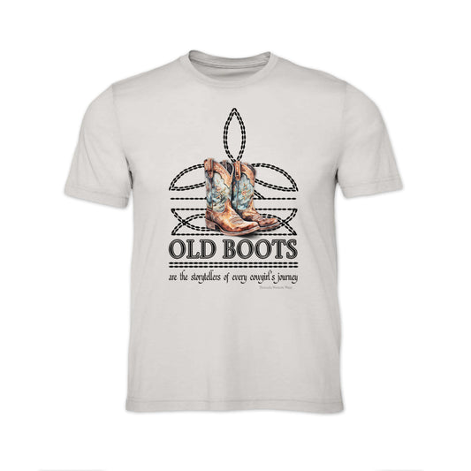 OLD BOOTS Cowgirl Adult Womens Boot Stitch Tee
