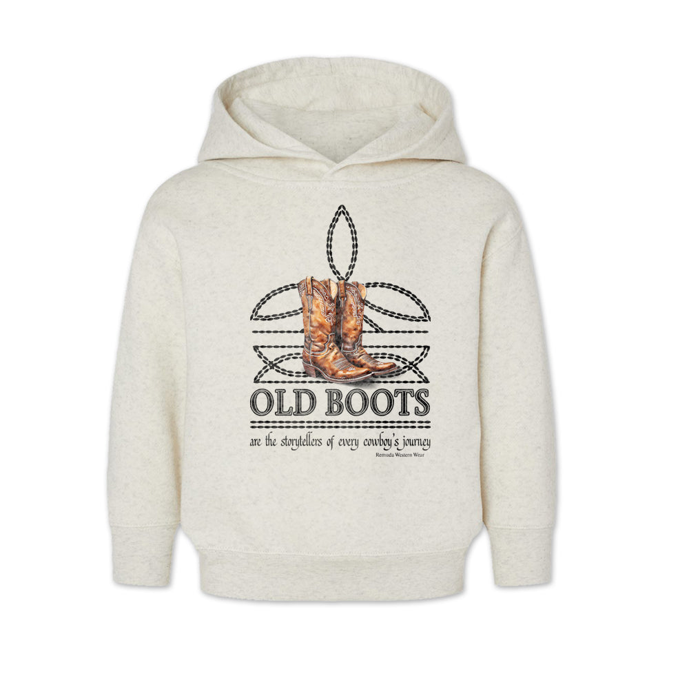 Old Boots - Boot Stitch Cowboy Toddler Pullover Hoodie