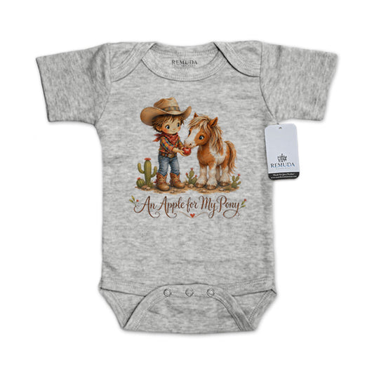 Pony Pals An Apple For My Pony - Cowboy Infant One Piece Western Romper