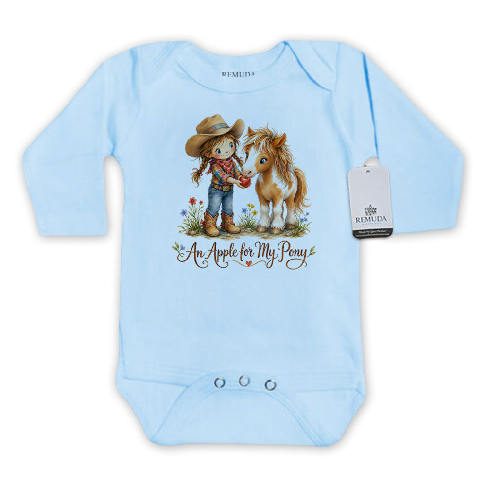 Pony Pals An Apple For My Pony - Cowgirl Infant One Piece Western Romper