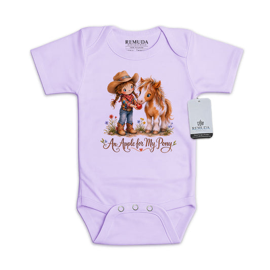 Pony Pals An Apple For My Pony - Cowgirl Infant One Piece Western Romper