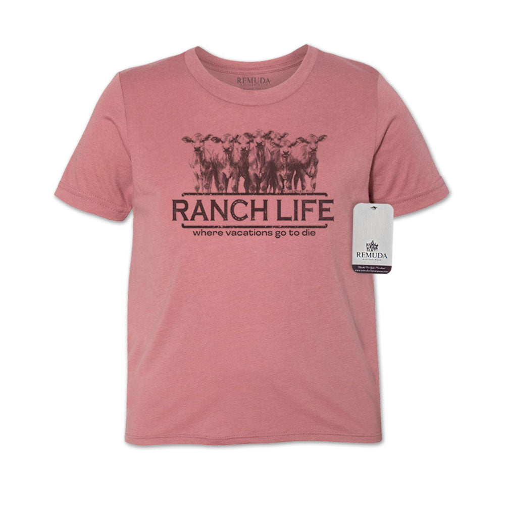 Ranch Life: Where Vacations Go to Die - Youth Western Tee T-Shirt