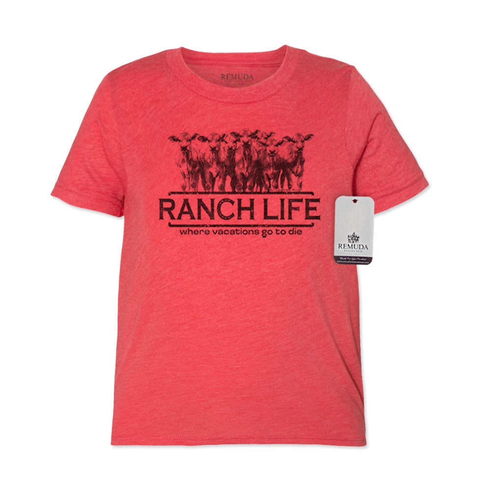 Ranch Life: Where Vacations Go to Die - Youth Western Tee T-Shirt