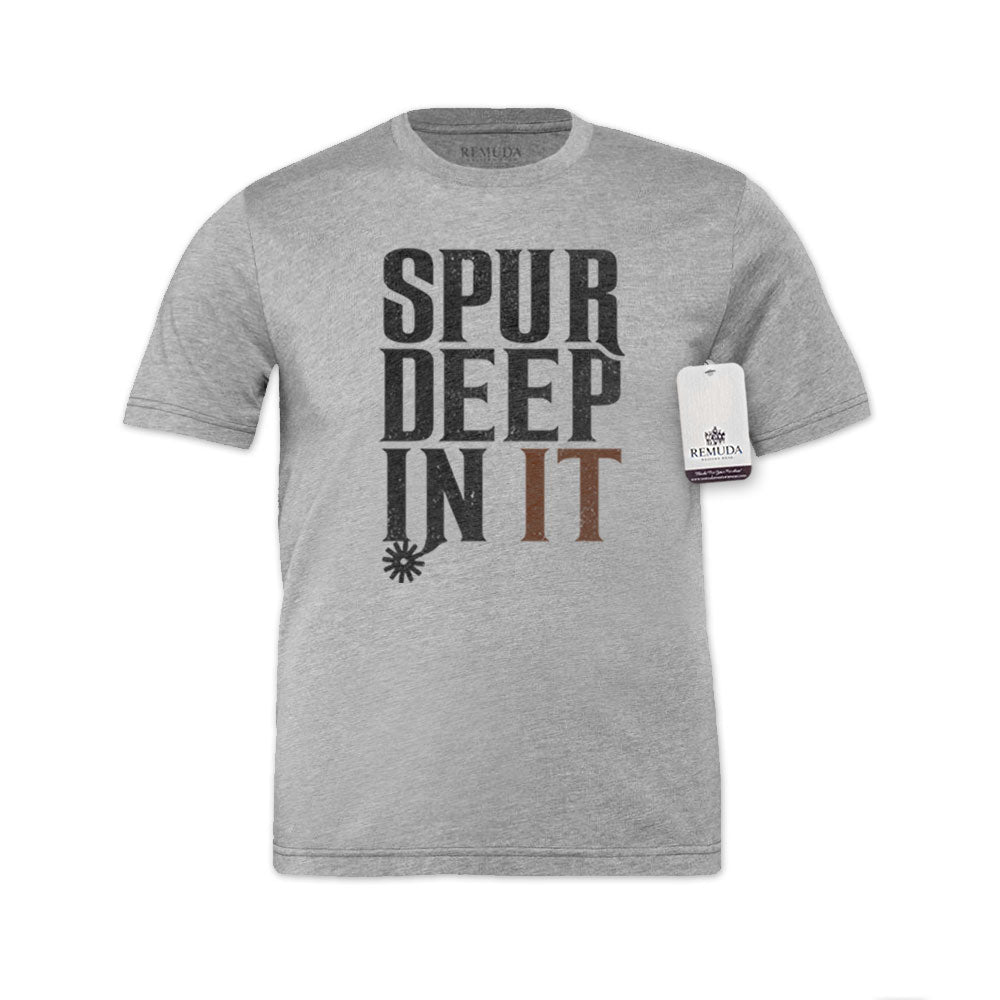 Spur Deep In It - Adult Unisex Western Tee T-Shirt