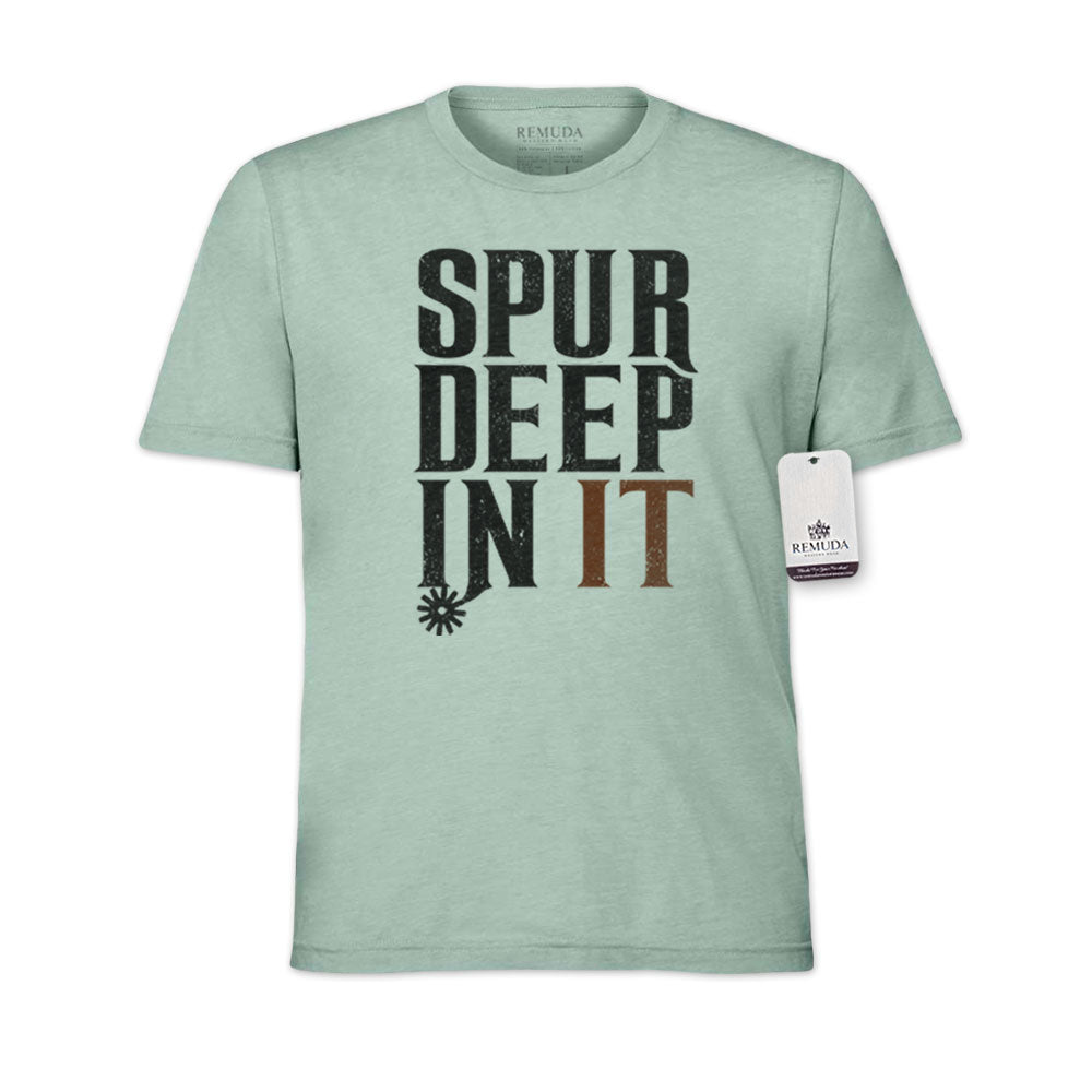 Spur Deep In It - Adult Unisex Western Tee T-Shirt