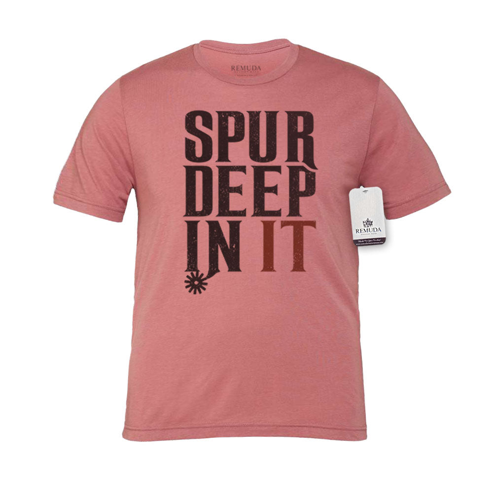 Spur Deep In It - Adult Unisex Western Tee T-Shirt