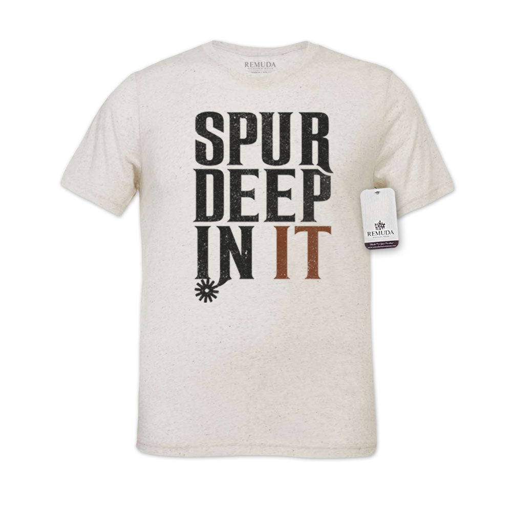 Spur Deep In It - Adult Unisex Western Tee T-Shirt
