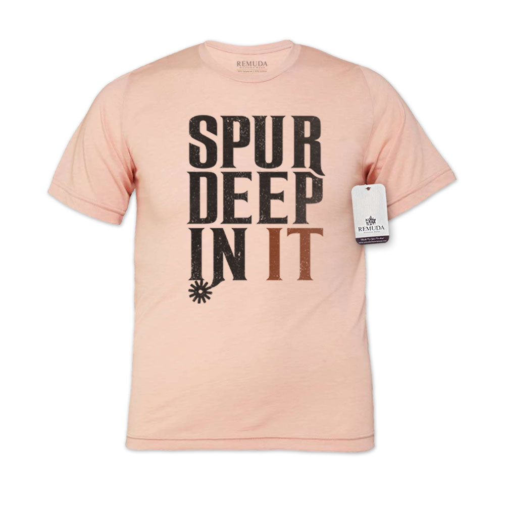 Spur Deep In It - Adult Unisex Western Tee T-Shirt