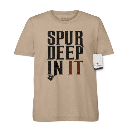 Spur Deep In It - Adult Unisex Western Tee T-Shirt