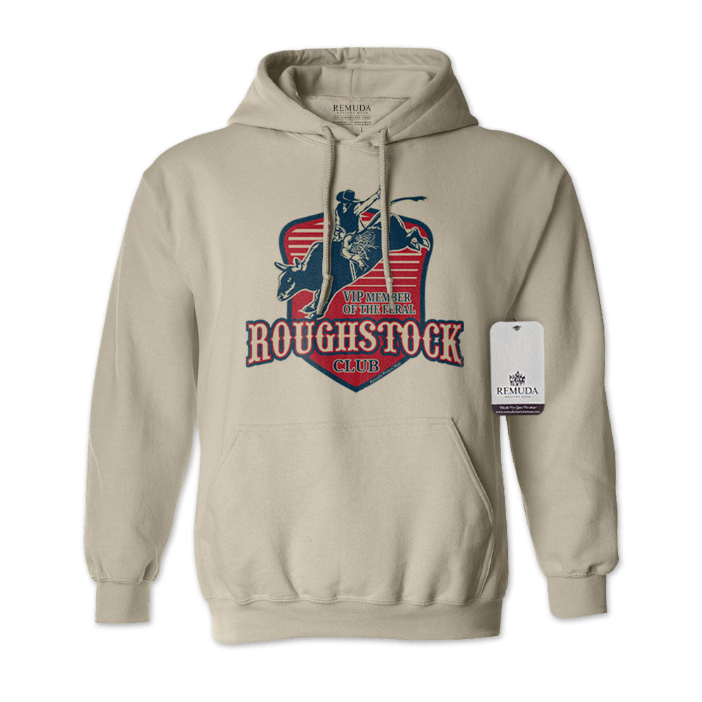 Feral Roughstock Club Adult Unisex Western Hoodie Sand