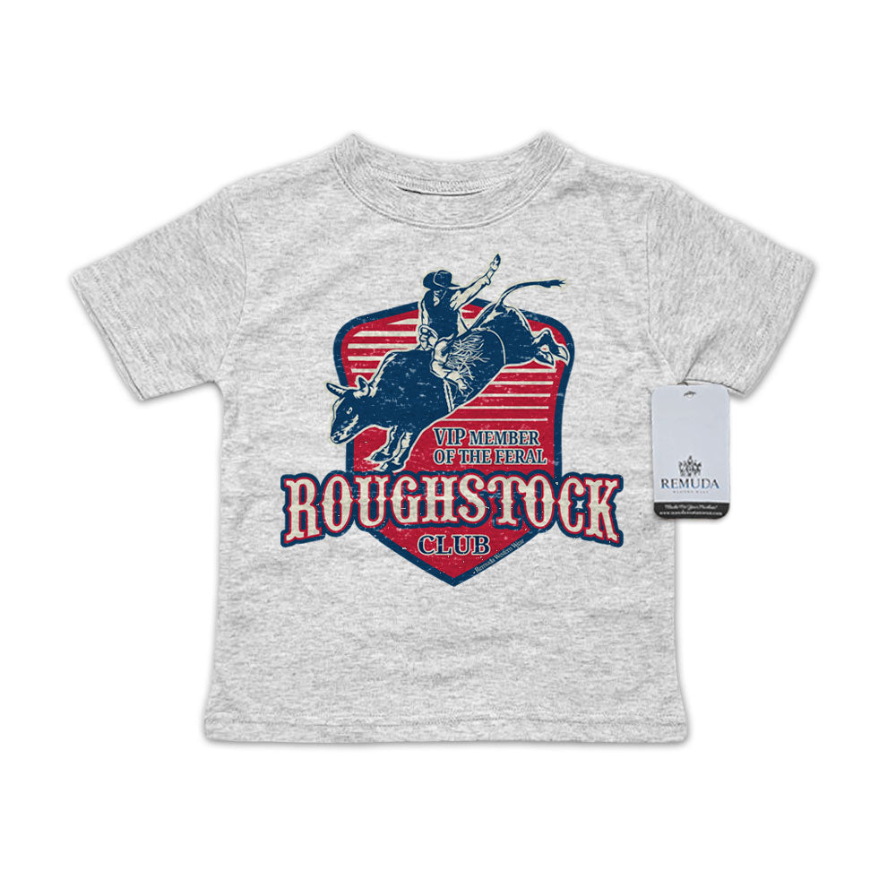 Feral Roughstock Club Infant Kids Tee T-Shirt Gray