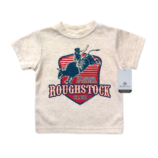 Feral Roughstock Club Infant Kids Tee T-Shirt Oatmeal