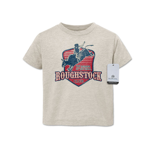 Feral Roughstock Club Western Toddler Tee T-Shirt Oatmeal
