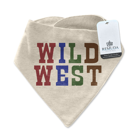 Wild West Infant / Toddler Western Bandana Bib Oatmeal