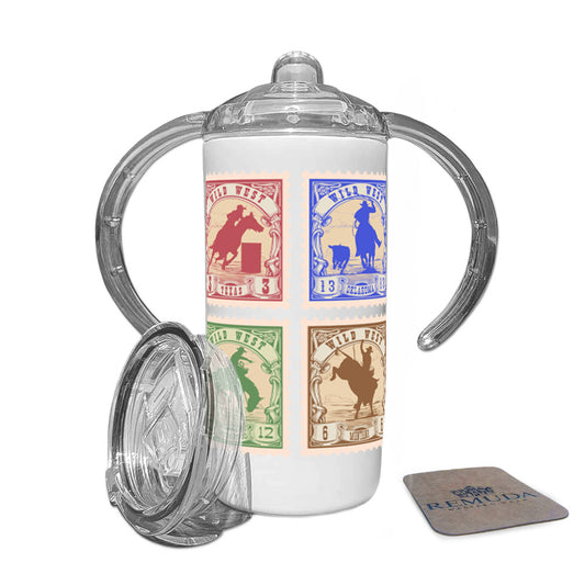 Wild West Rodeo Stamps Infant & Toddler Western Sippy Cup