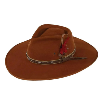 Outback Swan - Wool Felt Wide Brim Outback Hat (Closeout)