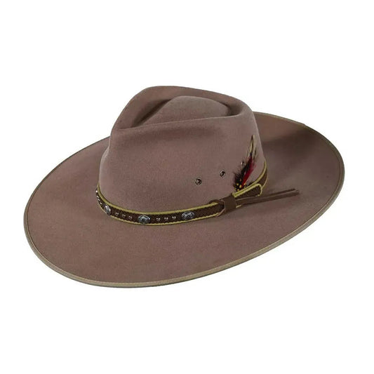 Outback Swan - Wool Felt Wide Brim Outback Hat (Closeout)